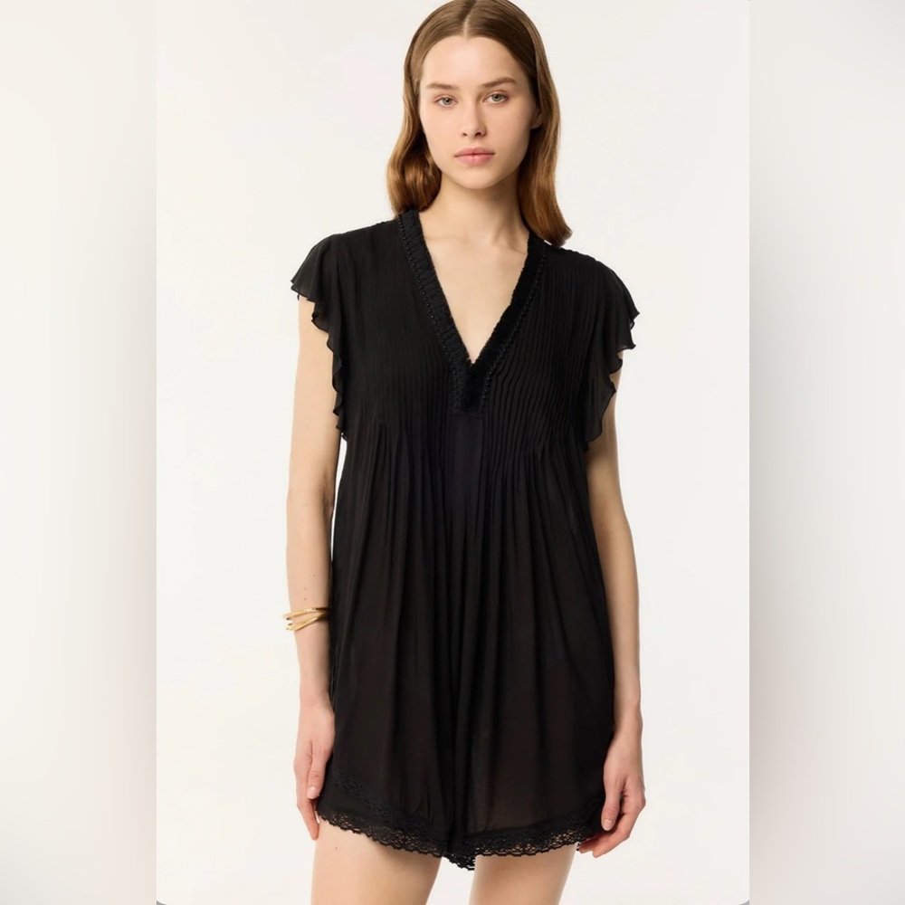 Poupette St Barth // Sasha Black Mini Dress